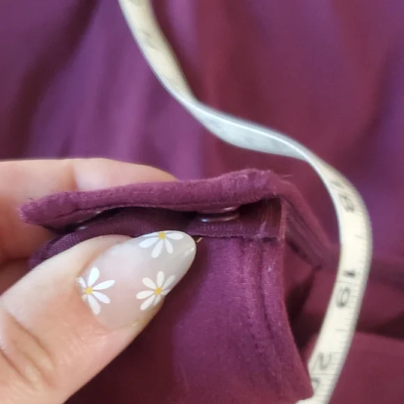 Women's Long Sleeve V-Neck Bodysuit - Purple - Picture 7 of 7